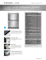 Предварительный просмотр 1 страницы Electrolux E24RD75HSS - 24" Double Drawer Refrigerator Specification Sheet