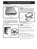 Предварительный просмотр 5 страницы Electrolux E30EC65ESS - 30 Inch Smoothtop Electric Cooktop Installation Instructions Manual