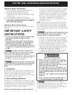 Preview for 2 page of Electrolux E30EW75EPS - Icon Professional Series Installation Instructions Manual