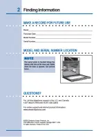 Preview for 2 page of Electrolux E30EW75GPS - Icon 30" Professional Series Single Electric Wall Oven Use & Care Manual