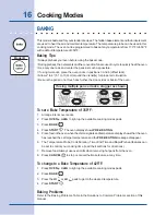 Preview for 16 page of Electrolux E30EW75GPS - Icon 30" Professional Series Single Electric Wall Oven Use & Care Manual