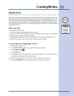 Preview for 23 page of Electrolux E30EW75GPS - Icon 30" Professional Series Single Electric Wall Oven Use & Care Manual