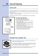 Preview for 40 page of Electrolux E30EW75GPS - Icon 30" Professional Series Single Electric Wall Oven Use & Care Manual