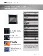 Electrolux E30EW75GSS - 30" Single Electric Wall Oven Specifications preview