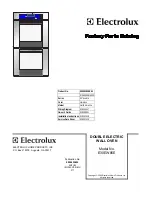 Preview for 1 page of Electrolux E30EW85E Factory Parts Catalog