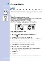 Preview for 16 page of Electrolux E30EW85GPS - Icon 30" Professional Series Electric Double Oven Use & Care Manual