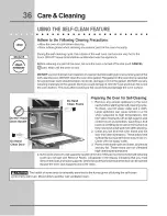 Preview for 36 page of Electrolux E30EW8CGPS7 Use & Care Manual