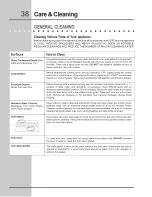 Preview for 38 page of Electrolux E30EW8CGPS7 Use & Care Manual