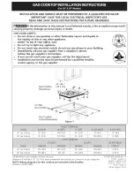 Electrolux E30GC70FSS1 Installation Instructions Manual preview