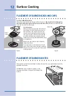 Предварительный просмотр 12 страницы Electrolux E30GF74HPS - Icon - 30" Professional Series Gas Range Use And Care Manual