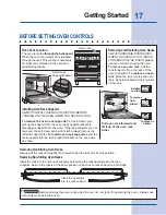 Предварительный просмотр 17 страницы Electrolux E30GF74HPS - Icon - 30" Professional Series Gas Range Use And Care Manual