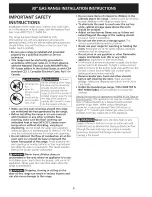 Preview for 2 page of Electrolux E30GF74HPS1 Installation Instructions Manual