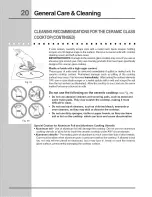 Preview for 20 page of Electrolux E30IC75FSS1 Use & Care Manual