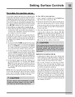 Preview for 11 page of Electrolux E30IC80QSS Use And Care Manual