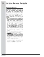 Preview for 12 page of Electrolux E30IC80QSS Use And Care Manual