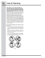 Preview for 14 page of Electrolux E30IC80QSS Use And Care Manual