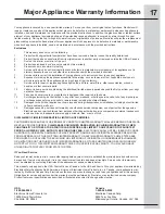 Preview for 17 page of Electrolux E30IC80QSS Use And Care Manual