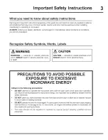 Preview for 3 page of Electrolux E30MC75JPS3 Use & Care Manual