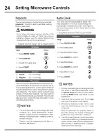 Preview for 24 page of Electrolux E30MC75JPS3 Use & Care Manual