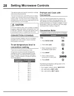 Preview for 28 page of Electrolux E30MC75JPS3 Use & Care Manual