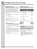 Предварительный просмотр 50 страницы Electrolux E30MC75P Use And Care Manual