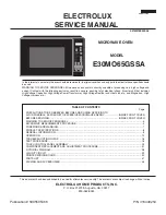 Electrolux E30MO65GSSA Service Manual предпросмотр