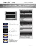 Предварительный просмотр 1 страницы Electrolux E30MO75HPS - 1.5 cu. Ft. Drop-Down Door Microwave Specification Sheet