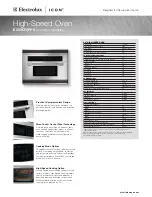 Electrolux E30SO75ESS - 30" Wall Oven Specifications preview
