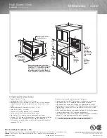 Предварительный просмотр 2 страницы Electrolux E30SO75ESS - 30" Wall Oven Specifications