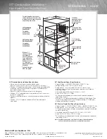 Предварительный просмотр 3 страницы Electrolux E30SO75ESS - 30" Wall Oven Specifications