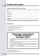 Preview for 2 page of Electrolux E30SO75FPS - 30" Wall Oven Use & Care Manual
