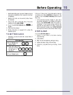 Preview for 15 page of Electrolux E30SO75FPS - 30" Wall Oven Use & Care Manual