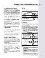 Preview for 33 page of Electrolux E30SO75FPS - 30" Wall Oven Use & Care Manual