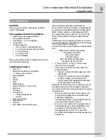 Preview for 5 page of Electrolux E30WV60PPS Installation, Use & Care Manual