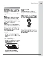 Preview for 11 page of Electrolux E30WV60PPS Installation, Use & Care Manual