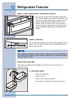 Preview for 12 page of Electrolux E32AF75FPS - Icon - Refrigerator Use & Care Manual