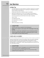 Preview for 16 page of Electrolux E32AF75GTT - Icon - Refrigerator Use & Care Manual