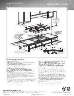 Предварительный просмотр 2 страницы Electrolux E36EC65ESS - Icon 36"Drop-in Electric Cooktop Specification Sheet