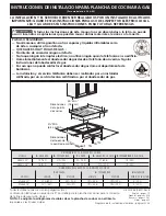 Предварительный просмотр 8 страницы Electrolux E36GC70FSS - Icon 36 Inch Drop-In Gas Cooktop Installation Instructions Manual