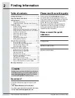 Preview for 2 page of Electrolux E36GC76PRS Use And Care Manual