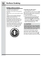 Preview for 12 page of Electrolux E36GC76PRS Use And Care Manual