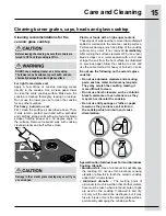 Preview for 15 page of Electrolux E36GC76PRS Use And Care Manual