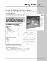 Preview for 19 page of Electrolux E36GF76HP2 Use & Care Manual