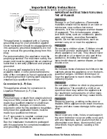 Preview for 5 page of Electrolux E36GF76T Use And Care Manual