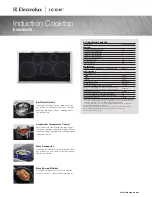 Electrolux E36IC80ISS - 36" Induction Cooktop Specifications preview