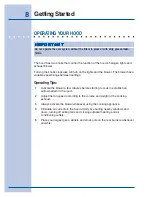 Preview for 8 page of Electrolux E36WV60EPS Use & Care Manual