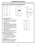 Preview for 33 page of Electrolux E42BS75ETT - 42" - Refrigerator Owner'S Manual And Installation Instructions