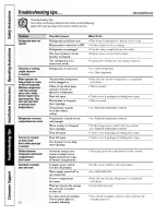 Preview for 38 page of Electrolux E42BS75ETT - 42" - Refrigerator Owner'S Manual And Installation Instructions