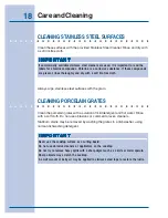 Preview for 18 page of Electrolux E46GC66ESS Use & Care Manual