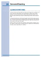 Preview for 20 page of Electrolux E46GC66ESS Use & Care Manual